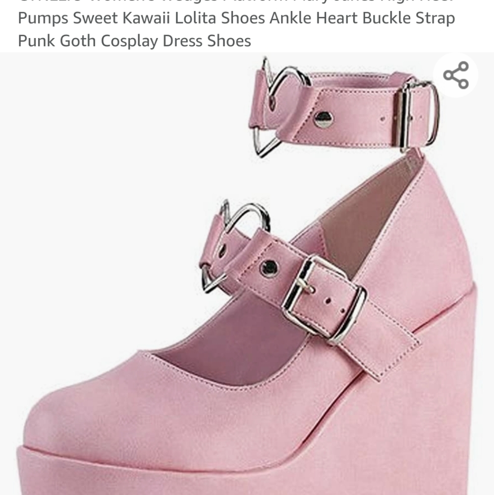 Heart buckle platforms